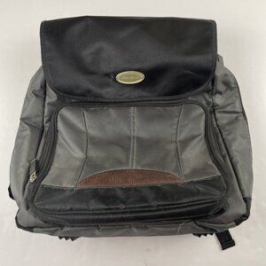 Eddie Bauer First Adventure Cascade  Diaper Bag Backpack Gray Insulated Pockets